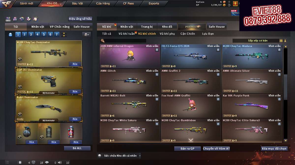 shop acc cf uy tin gia re